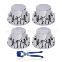 Плоский хромированный чехол для задних колес для грузовика ABS Chrome Rear Wheel Axle Cover