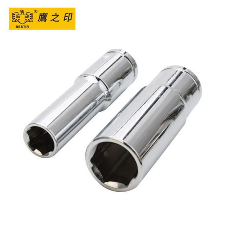 鹰之印工具 10mm系列公制6角加长套筒子 中飞套筒 3/8"镜面套筒头