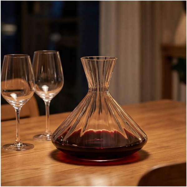 Crystal creative wine decanter with rhinestones