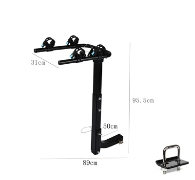 Car rear-mounted trailer rack, vehicle-mounted bicycle metal luggage rack, universal rear foldable bicycle rack (Other Car Modifications) - 2-cars-50