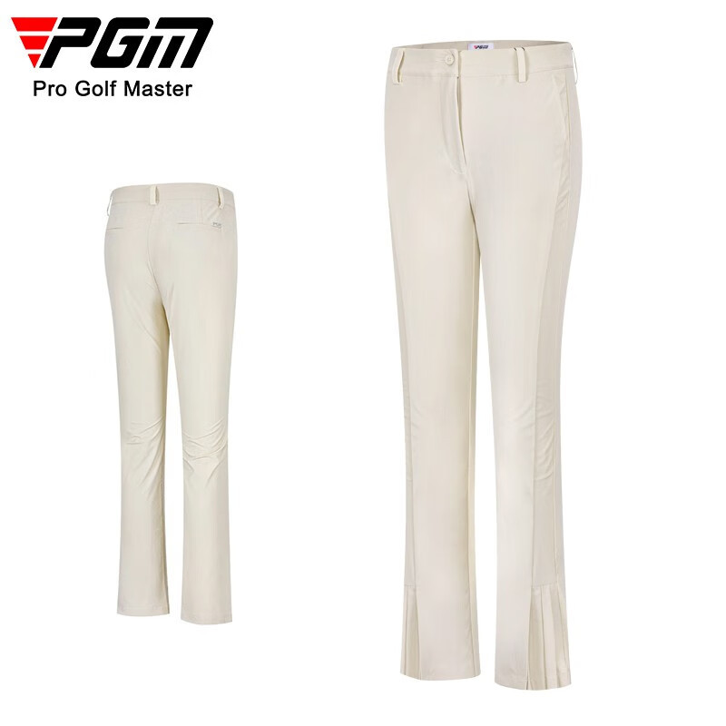 Quần golf nữ dài tôn dáng xếp ly thoáng khí nhanh khô PGM — KUZ146-Kaki, KUZ146-màu trắng, KUZ146-màu xanh nước biển