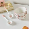 4.5-inch new bowl set, 2 bowls 2 spoons