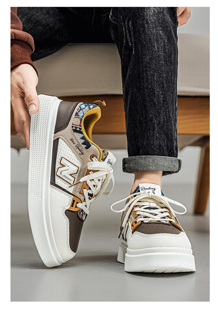 Giày thể thao nam sneaker trắng phong cách cá tính, thoáng mát, đế êm — 723 trắng chi tiết 22