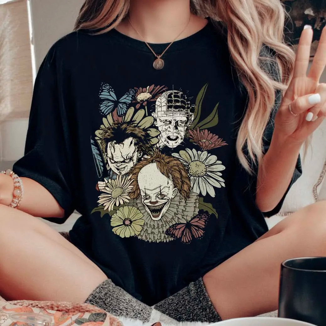 182g Weight Short Sleeve Sleeve Length Pullovers Placket Type Cotton Fabric Type Long Top Length T-shirt Tops Type Holiday Occasion Round Neck Neckline Regular Fit Fit Type Halloween Festival Pumpkin, Skull Pattern Summer, Spring Season Women's Gender Printing Design Streetwear Style Wholesale Women's Streetwear Pumpkin Skull Short Sleeve Printing T-Shirts 2