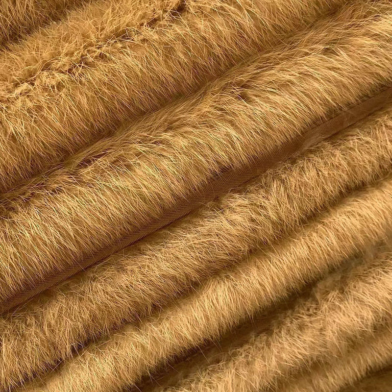 Rabbit Slip Cuff Clothes Fur Accessories Fur Raw Material Slip Hat Strip Edge Raw Material Shoe Mouth Shoe Edge Processing