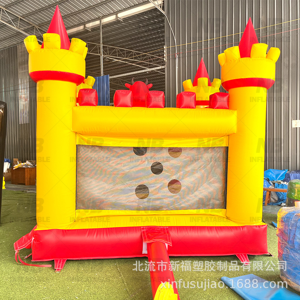 Casa de castillo inflable PVC trampolín infantil pequeño salto rebote comerciante usuario fuera de equipos de parque infantil instalaciones