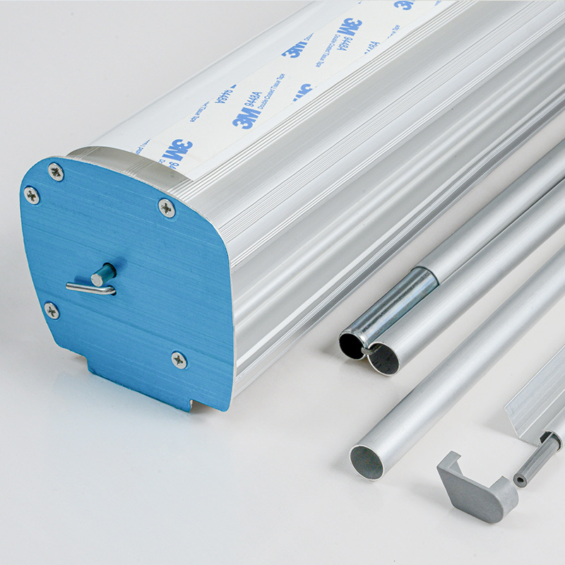 Acero plástico reforzado 80x200 estante de exposición de aleación de aluminio estante de cartel móvil estante de exposición al aire libre publicidad portátil