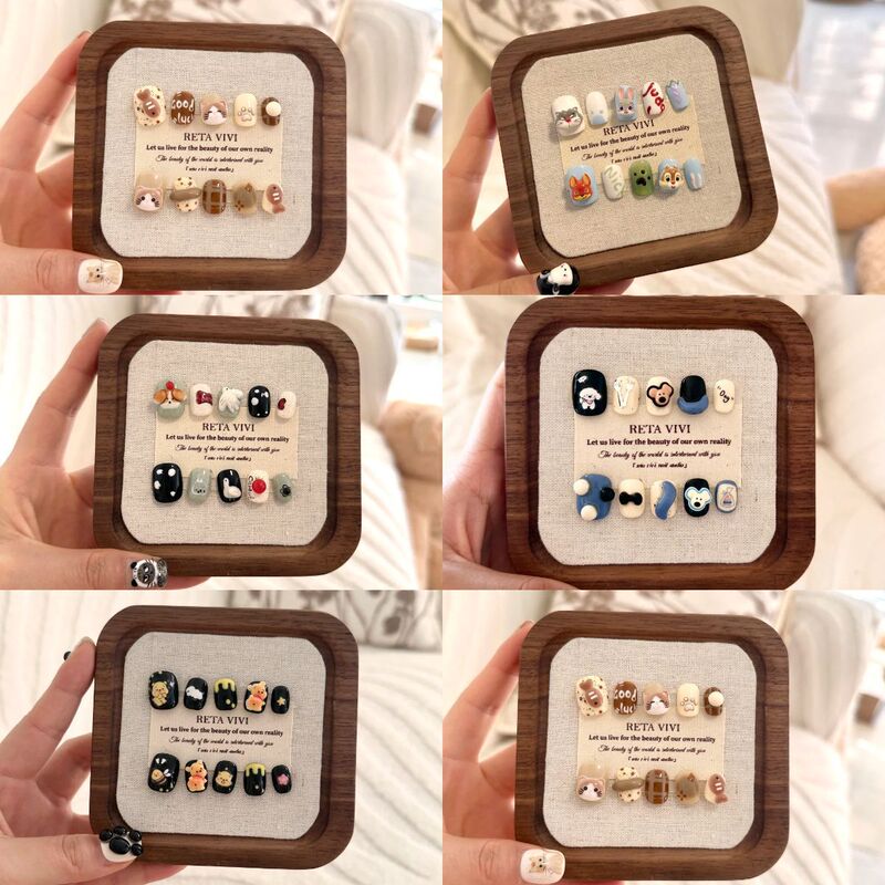 Cute and Cute Cartoon Kidsren's Wearable Nail Products, Simple, Sweet and Cool Style, Removable Manicure, Nail Patches, Fake Nails