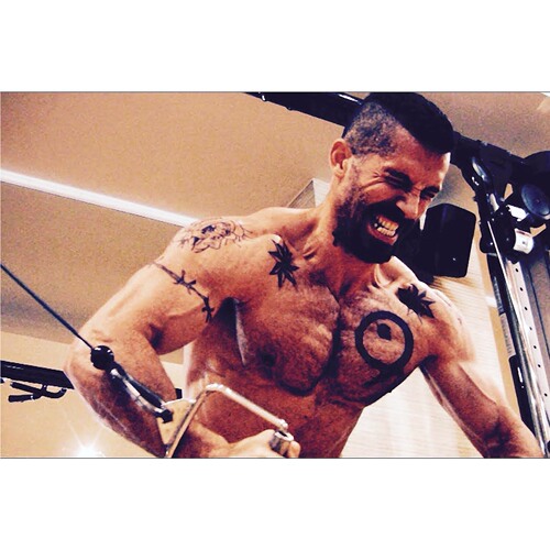 SI6K Boyka Poster Muscle Man Fitness Photo Sticker Decal for Dorm Room Wall Decoration