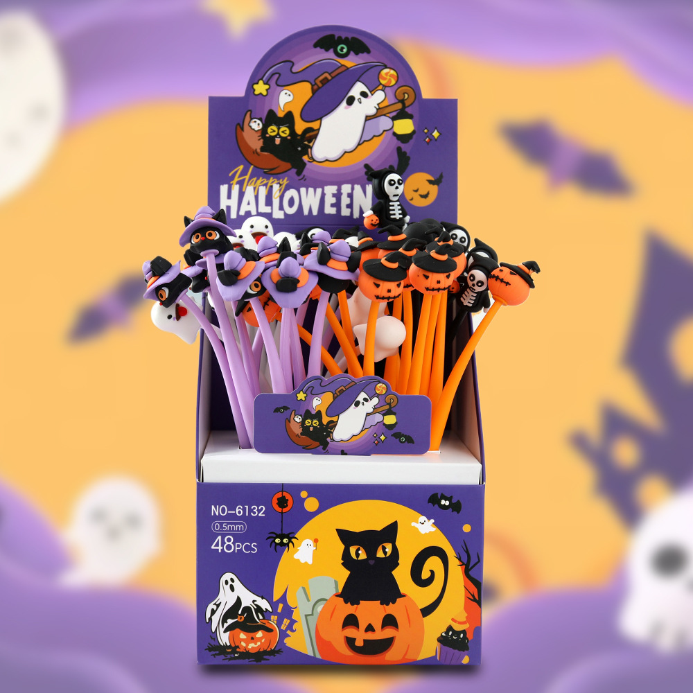 new halloween the hokey pokey gel pen pumpkin ghost vampire creative student stationery pen cross-border festival