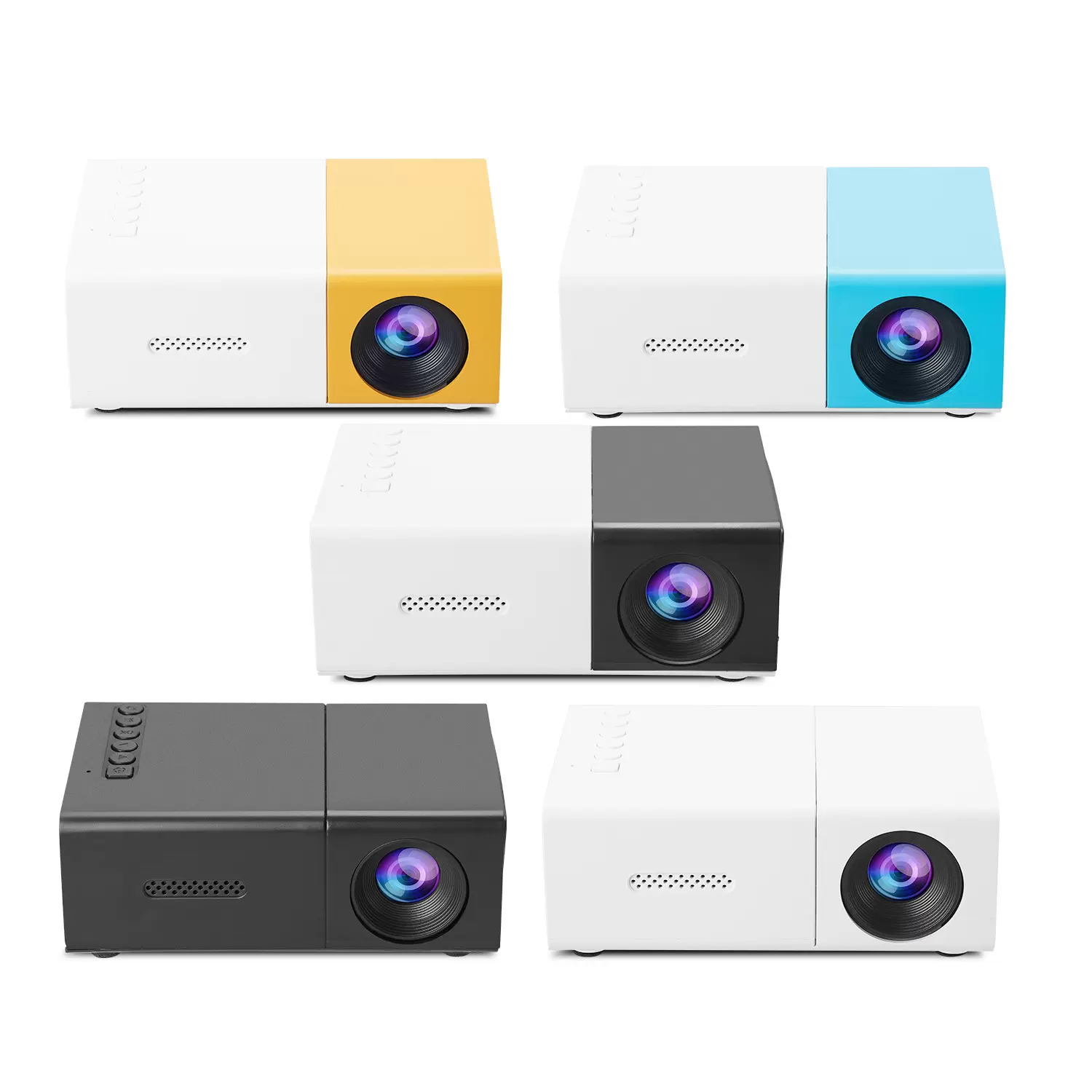 YG300S跨境投影机儿童娱乐家用MINI便携式迷你微型投影仪支持1080