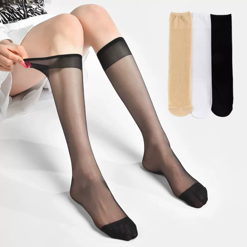 Summer ultra thin non-slip tights, mid-length