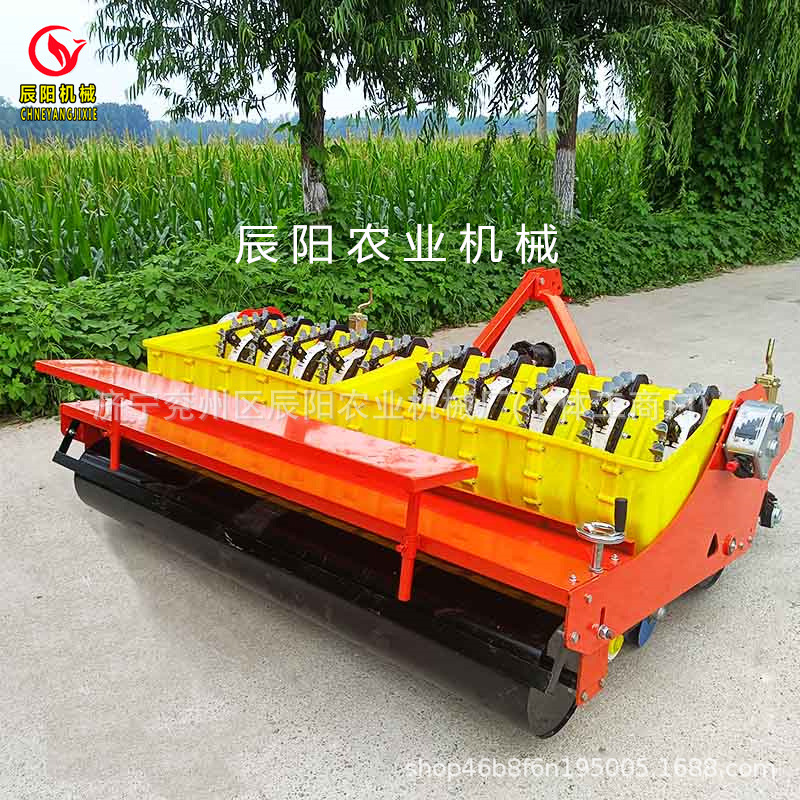 2020年新款大蒜精播机六行1.2米宽幅大蒜精播机四轮车配套效果好