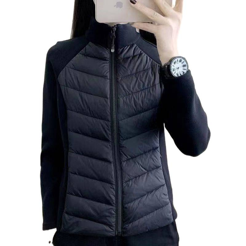 瑜伽服运动打底棉服女立领轻薄内搭秋冬保暖外套女内胆收腰显瘦|undefined