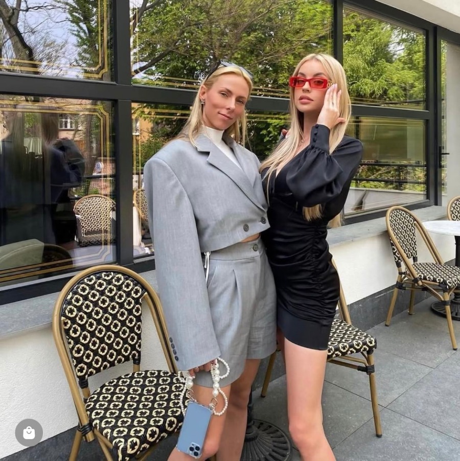 GraceChic 2022 Autumn New European And American Women's Fashion Long Sleeve Blazer High Waist Short Sexy Hot Girl Outfit Wholesale_voghion.com