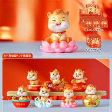 新款幸福加马盲盒桌面摆件新年礼物生肖马生日礼品家居装饰品批发