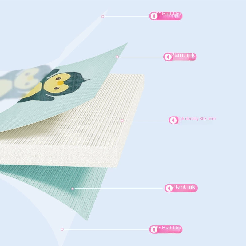 Foldable game mat for crawling, carpet from foam, wholesale, increased thickness