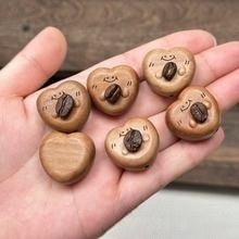 桃木咖啡豆小熊diy配件手编织手绳项文玩佛珠时尚配饰隔珠|undefined