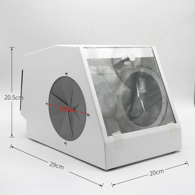 Caja antipolvo para arenado dental, cubierta protectora para técnico de máquina de arenado con óxido de aluminio, cubierta antipolvo para material dental.