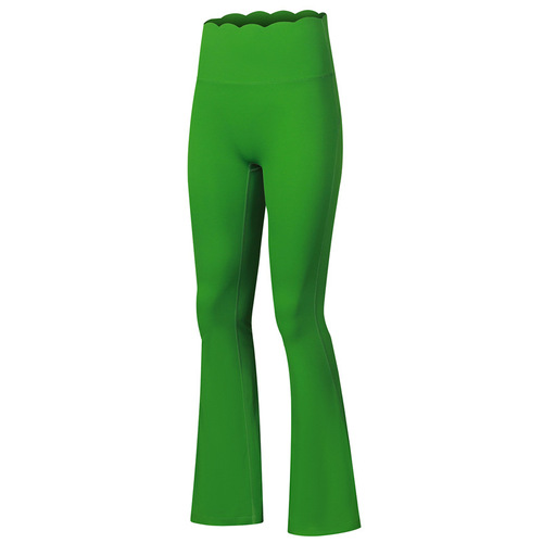 Lace flared pants for yoga women with slight flares for small people to do sports, high waist, hip lift, slimming, fitness, casual dance, wide legs, summer