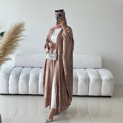Loriyatiktok E-commerce Fashion Patchwork Dubai Turkish Elegant Abaya LR796