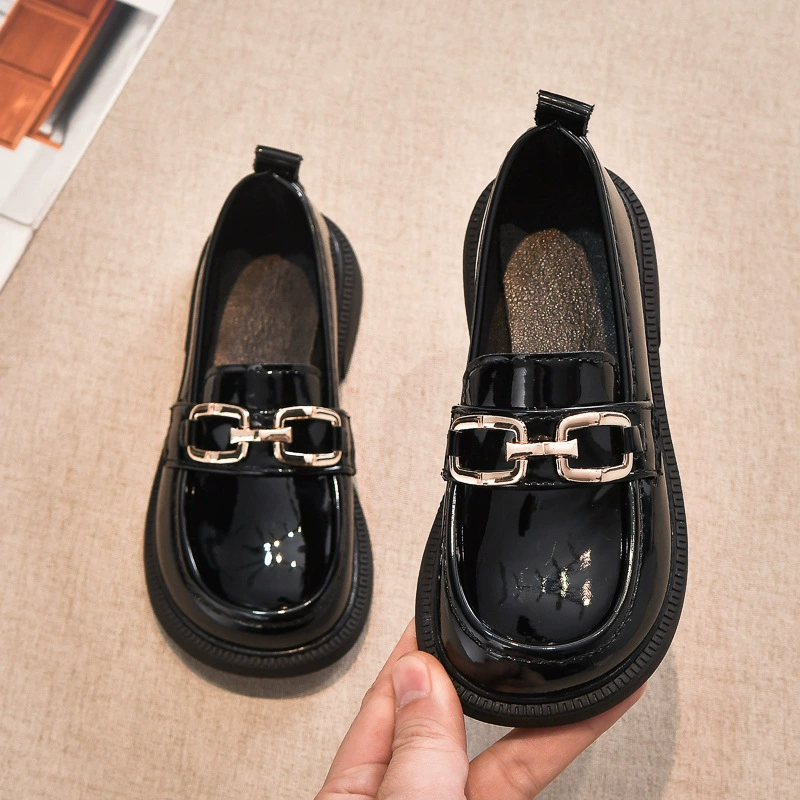 Footwear English style for leather shoes, children's loafers, shoes, British style, western style, soft sole