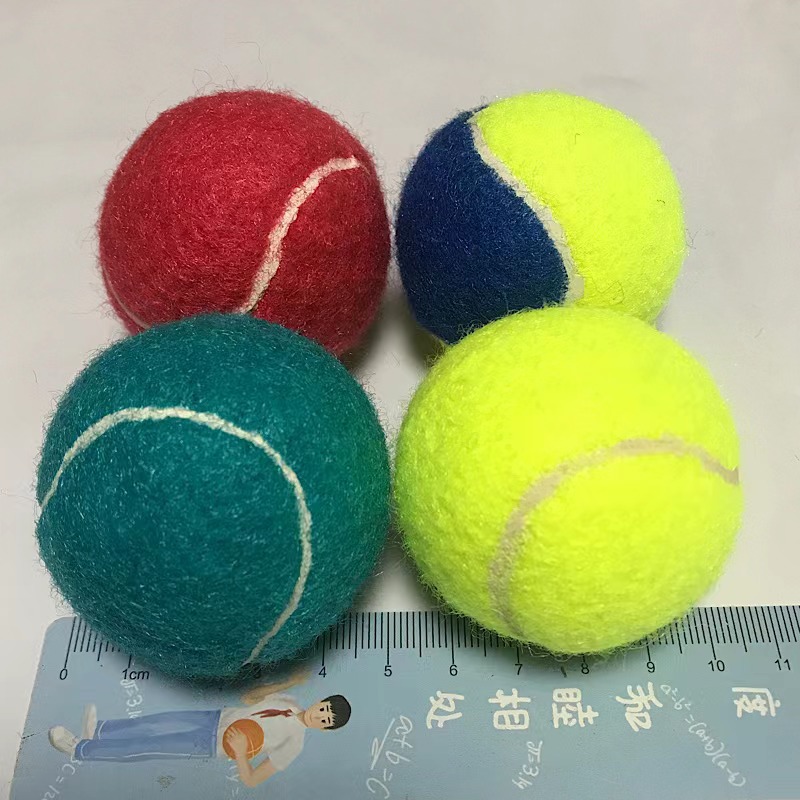 무작위로 배포되는 작은 테니스 공 5CM 싱글