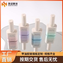 12ml甲油胶瓶高颜值大容量指甲油玻璃瓶方形指甲油包材厂家批发