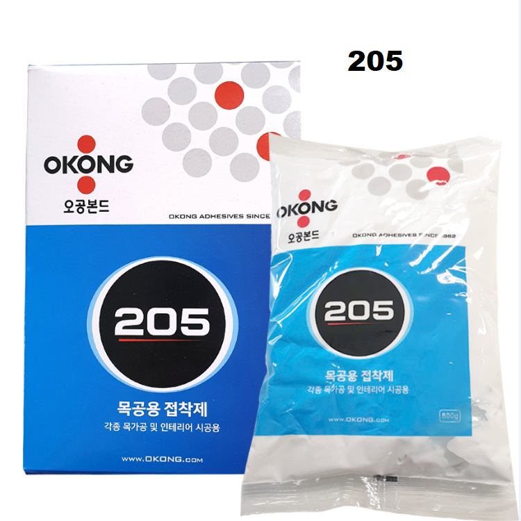 韩国进口OKONG 205木工胶史莱姆白乳胶水DIY墙纸手工木板材