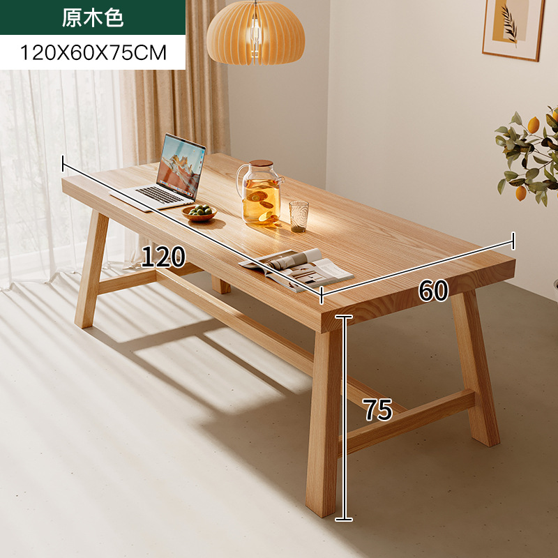 Mesa de comedor de madera sólida pequeña casa simple y lujosa mesa de comedor rectangular sala de estar combinación de mesa de comedor de madera