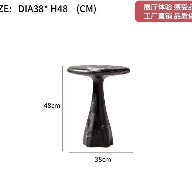 Mesa de té doméstica de madera sólida de crema, casa pequeña, alojamiento moderno nórdico, combinación de sala de estar móvil simple y redonda de alto nivel