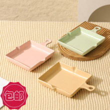 包邮牛排披萨烘焙手柄烤盘子家用釉下彩创意可爱风水果沙拉陶瓷盘