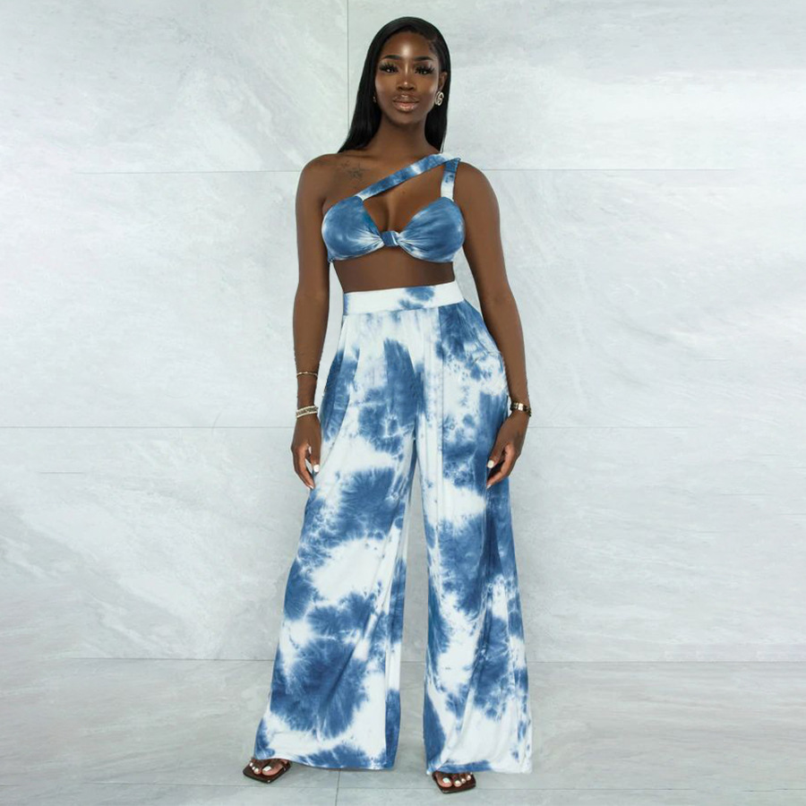 Holiday Daily Beach Women's Vacation Tie Dye Polyester Printing Pants Sets Pants Sets display picture 8