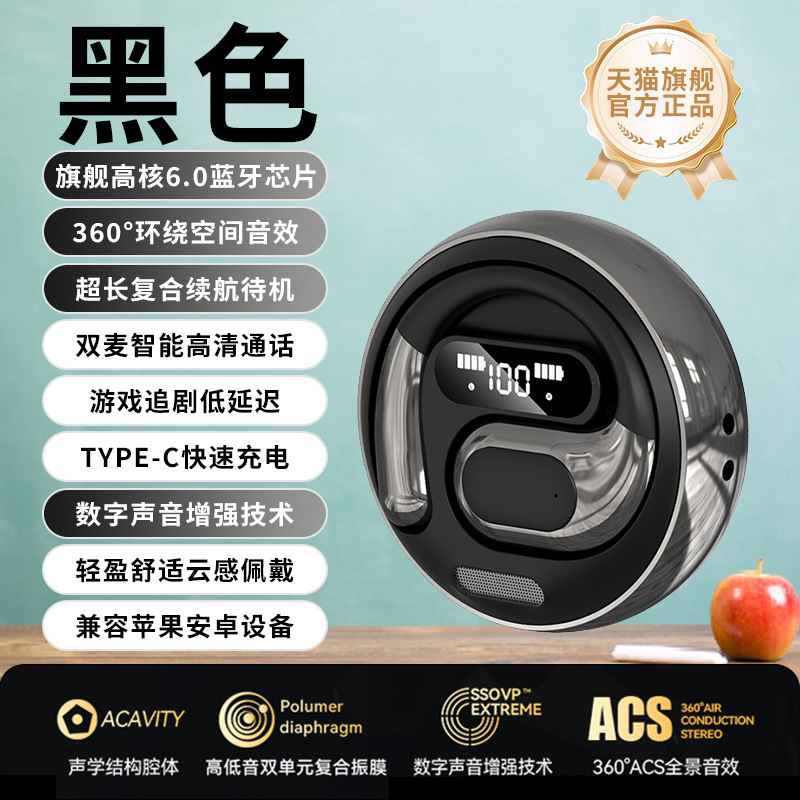 挂耳式无线蓝牙耳机不入耳降噪超长续航高音质久戴不痛2025年新款|undefined