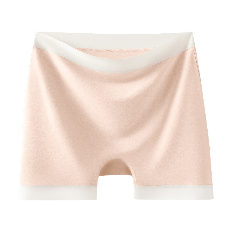 Bóxer Pantalones de seguridad de verano delgados antibacterianos de algodón puro para mujer Dos en uno Pantalones bóxer sin costuras para mujer de cuatro esquinas