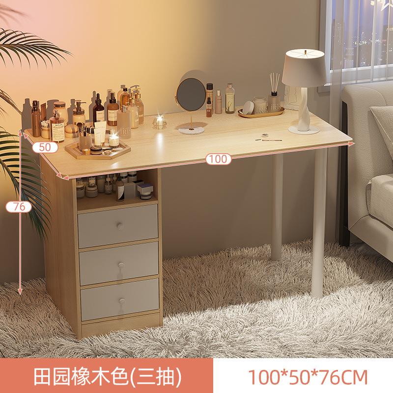 Comedor de tocador, escritorio de almacenamiento, dormitorio moderno y minimalista, casa de alquiler pequeña, mesas de maquillaje de estilo en línea