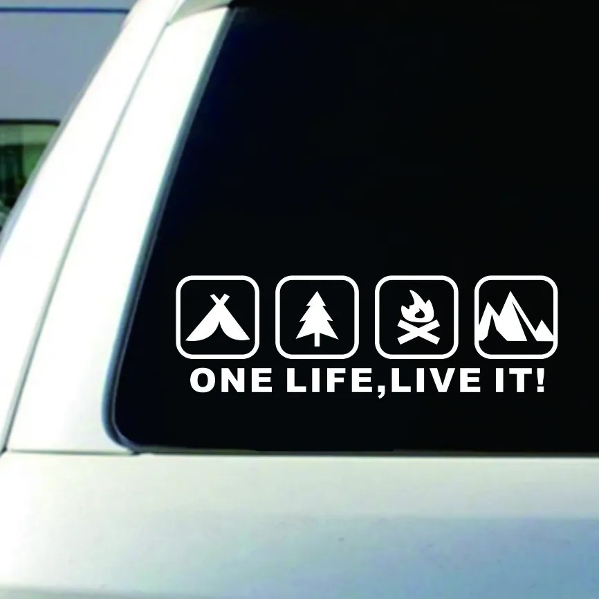 retroreflective sticker for camping