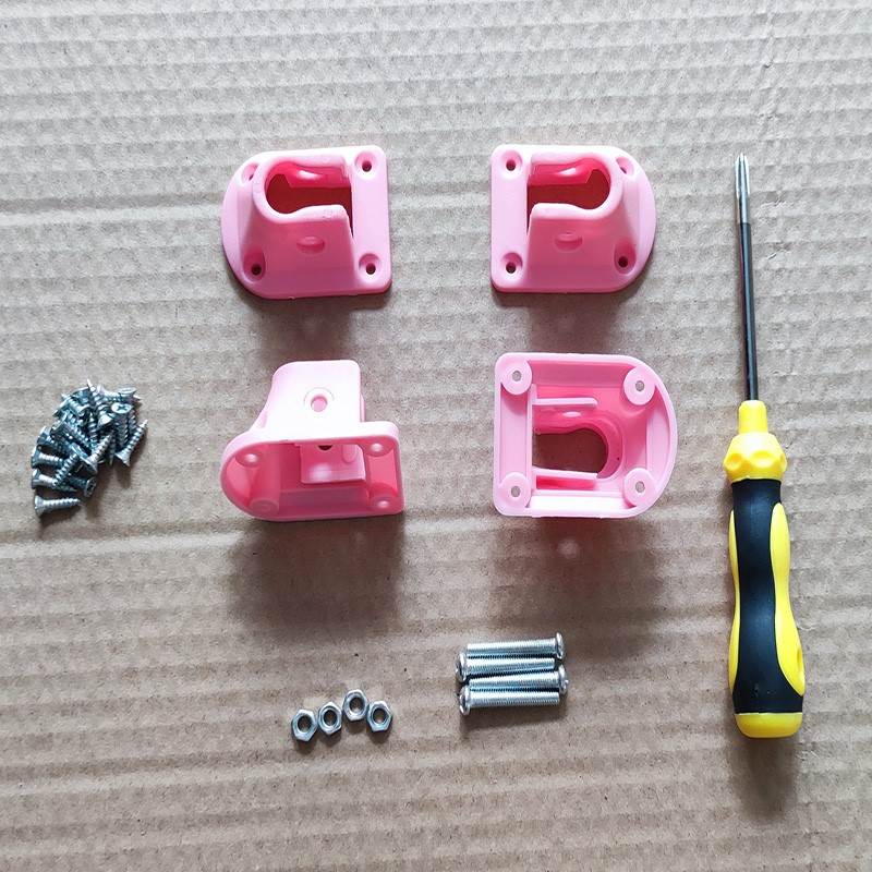 Pink thickened (with screwdriver) pack of four