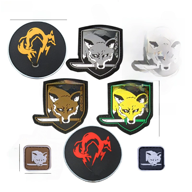 Sea Caixi Outdoor GS Game Peripherals Merry Stick Qianlong Spy Fox Fox XOF Badge 3D PVC soft rubber chapter