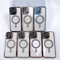 マグネット式携帯電話ケース iPhone 17 Pro Max 高級感 16 Plus メッキ加工 iPhone 15 保護ケース 14 人気