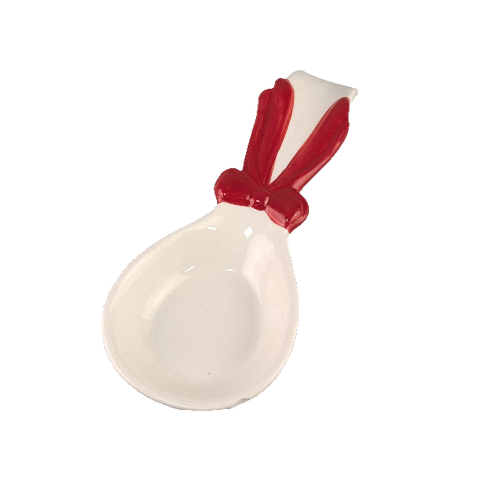 Regalo de Navidad linda cuchara de fresa de cerámica mango largo de alto valor de dibujos animados bajo vidriado para el hogar cuchara para beber