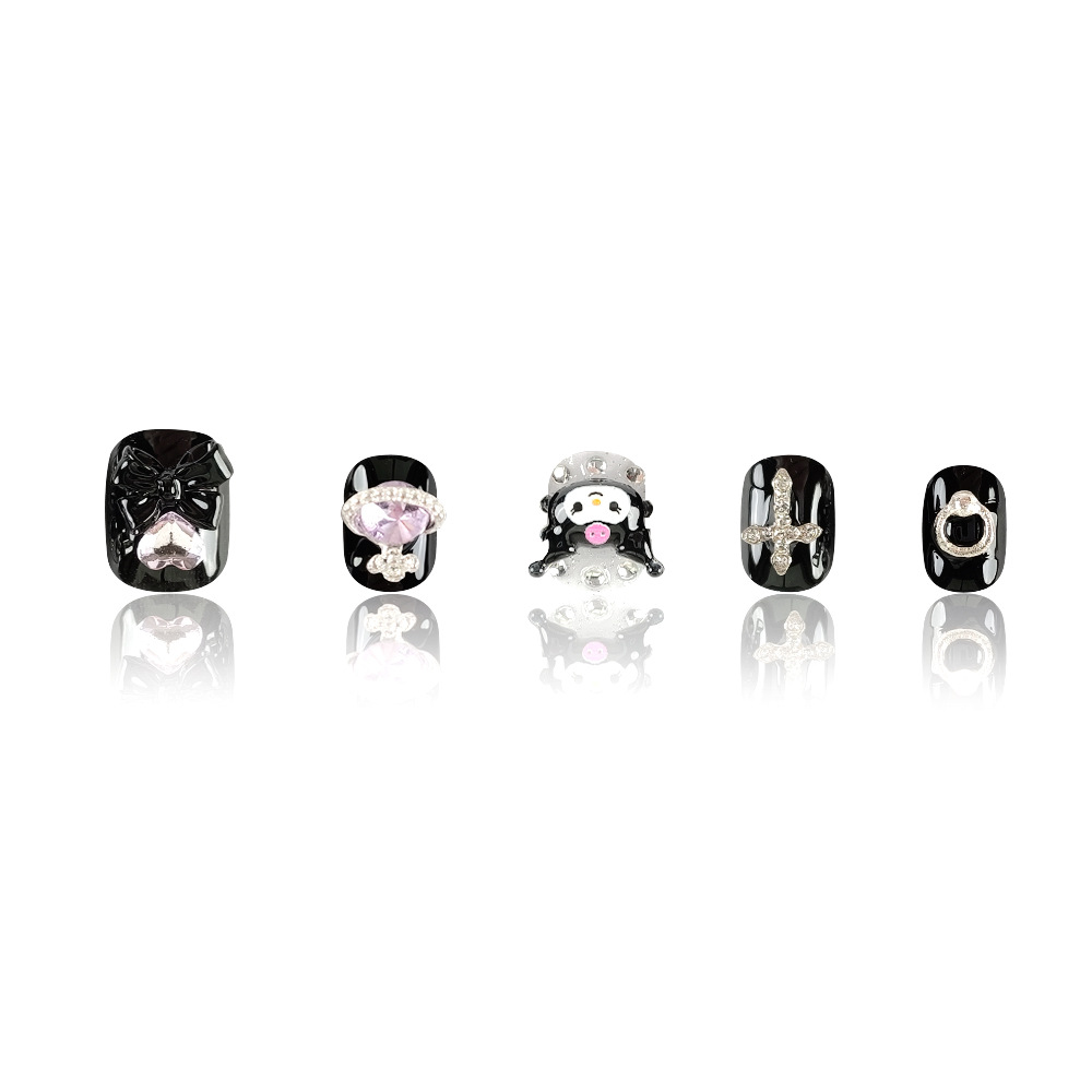 10 piezas de parche de uñas, parche de uñas de amor dulce Cool Kulomi, parche de uñas de uso manual
