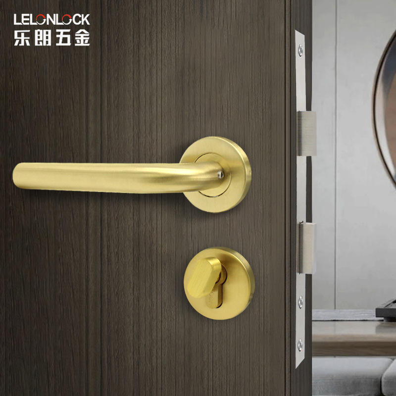 Personalizado acero inoxidable 304 puerta interior cerradura de canal dividido 5572 manija de tubo de codo estándar europeo cerradura mecánica de puerta a prueba de incendios