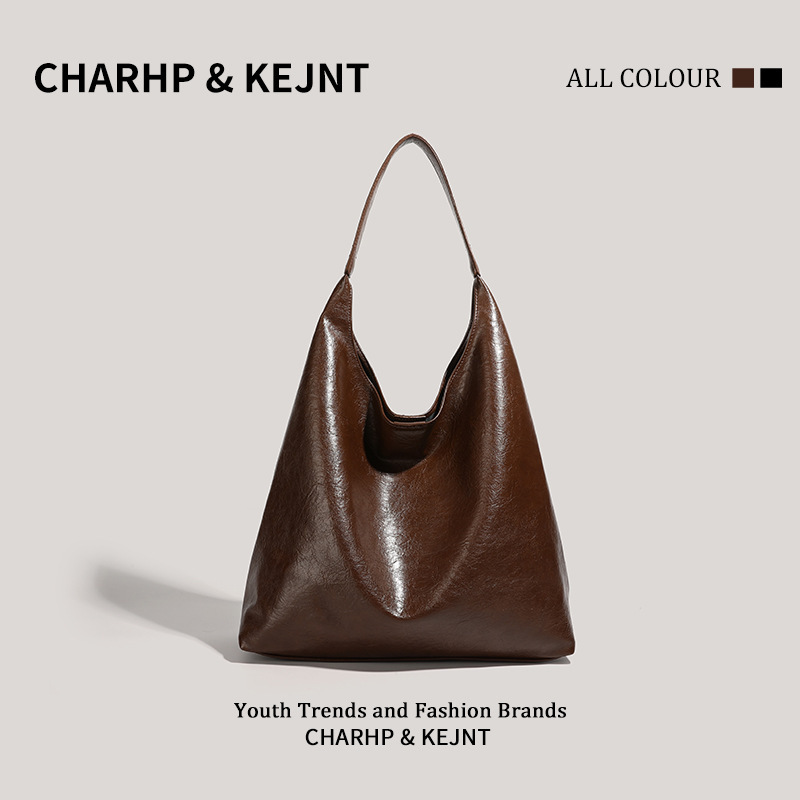 CHARHP & KEJNT公式正規品大容量バッグレディースシンプルトートバッグ通勤ワンショルダー脇下バッグ|undefined