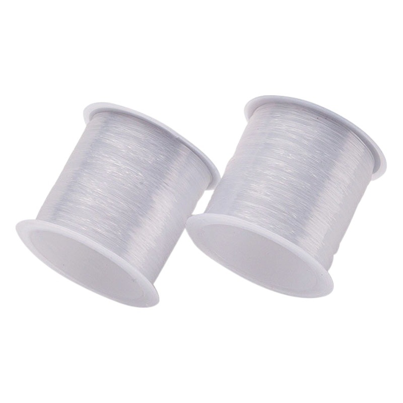 Hilo de pescado transfronterizo, material con cuentas, accesorios de joyería de bricolaje, hilo transparente, hilo de nailon, hilo de pescado de cristal, hilo de pescado elástico