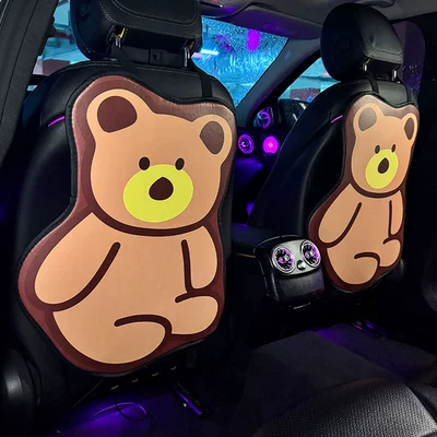 Long Brown Bear Car Anti-Kick Chair back anti-kick pad - long-brown-bear-anti-kick-pad-2-pieces