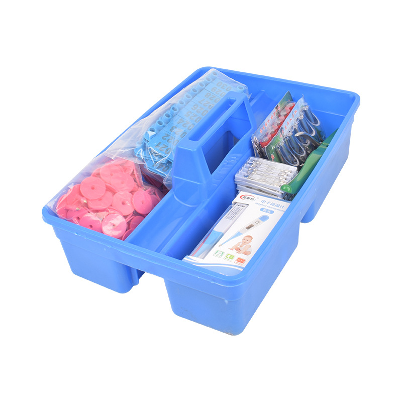 Caja de instrumentos veterinarios caja ambulatoria Caja de Herramientas portátil para inyección caja de la granja caja multifunción cerdo granja obstáculo caja de la medicina