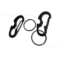 黑甲虫 EDC多功能D型扣金属登山扣开瓶器弹簧钩挂扣快挂 送钥匙环