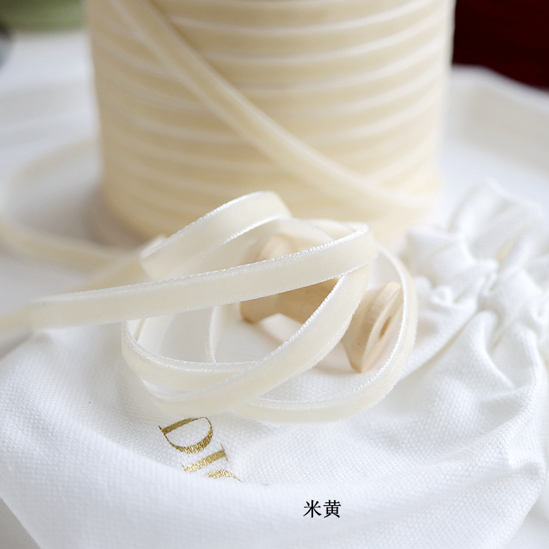 1cm/0,6 cm cinta de terciopelo de color cinta de cisne cinta de bricolaje material hecho a mano cinta cinta cinta decorativa