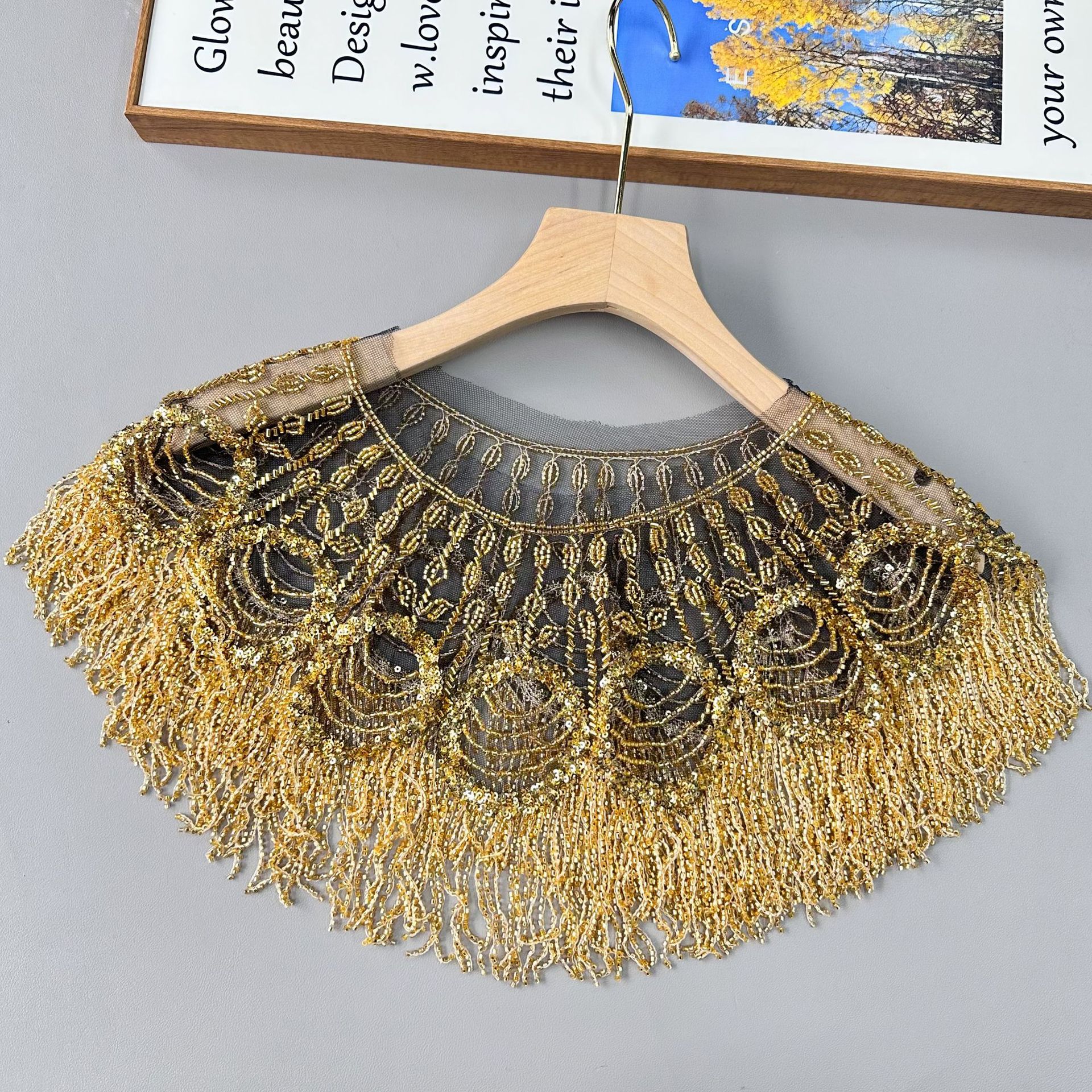 Estilo étnico, moda, cuello exterior, cuello, cuello falso, vestido de mujer de cuatro estaciones, cuello decorativo, lugar